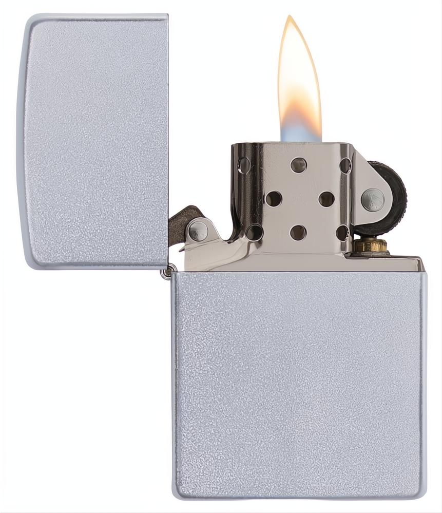 Zippo satin chrome windproof lighter