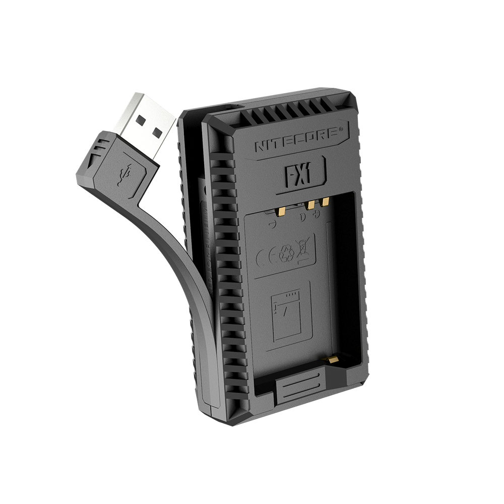 Nitecore FX1 Dual Slot USB Charger for Fujifilm NP-W126 & NP-W126S Batteries