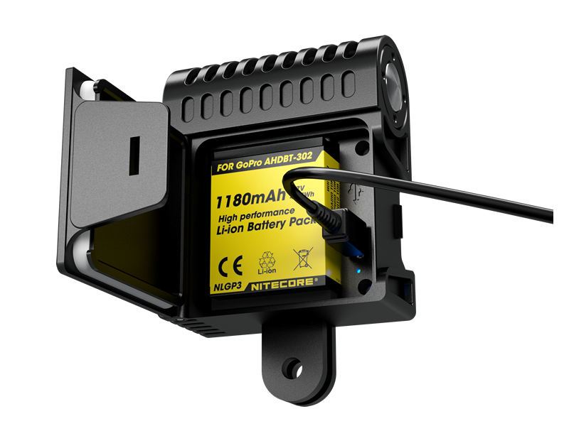 Nitecore GP3 Action Camera Light for GoPro & Sony Mounts