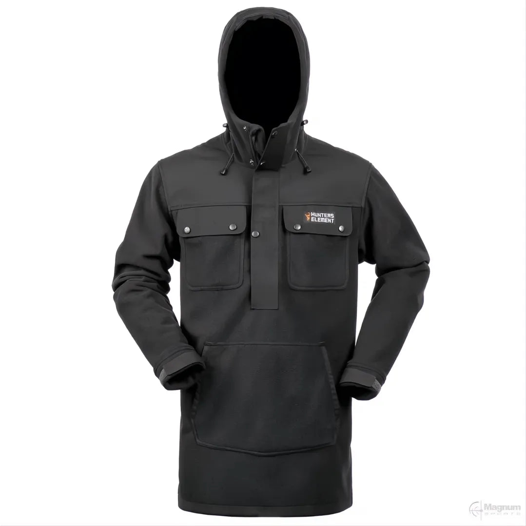 Hunters Element Bush Coat Half Zip Black