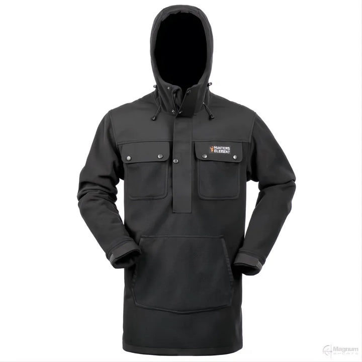 Hunters Element Bush Coat Half Zip Black