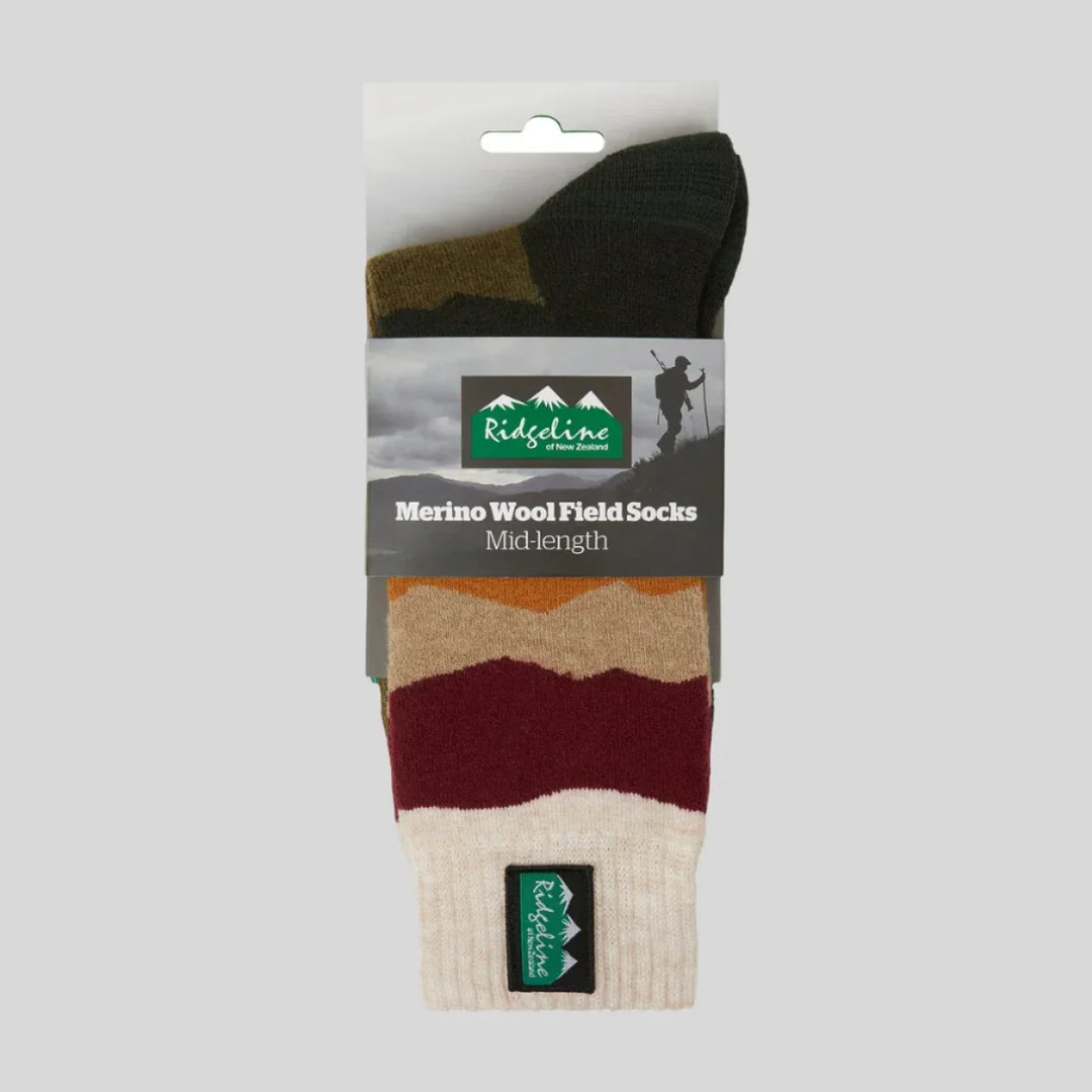 Ridgeline Merino Wool Socks Mid Length