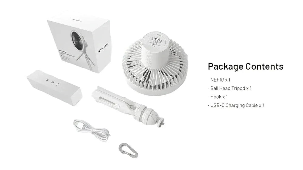 Nitecore Multifunction Electric Fan Grey view 2