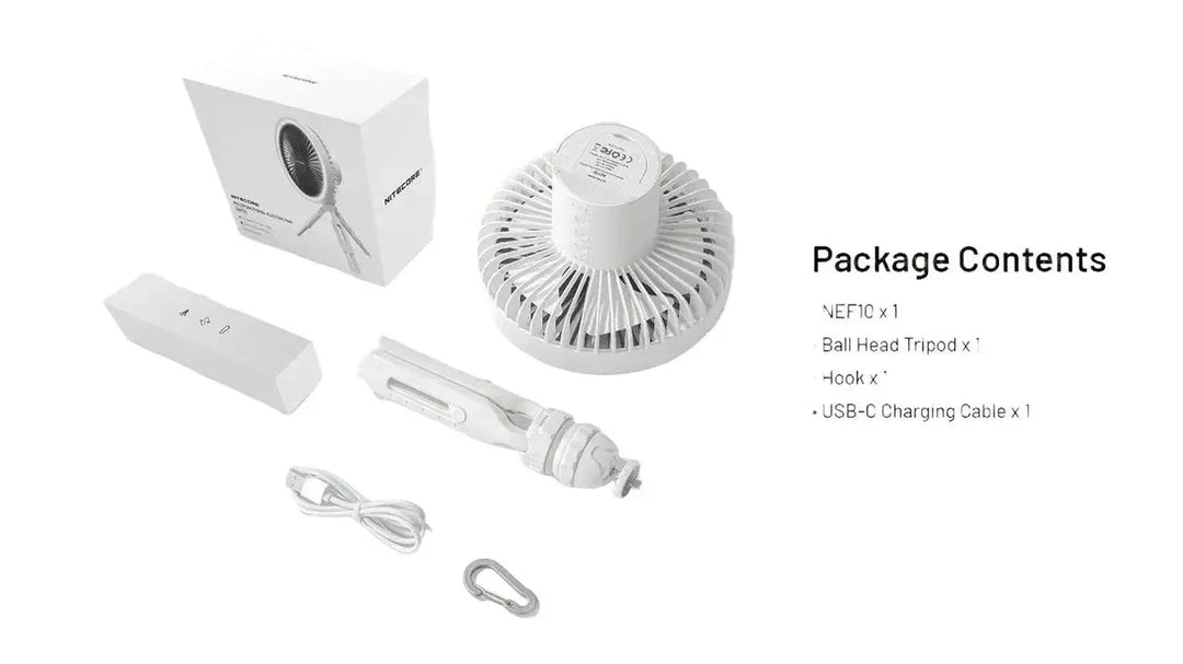 Nitecore Multifunction Electric Fan Grey view 2