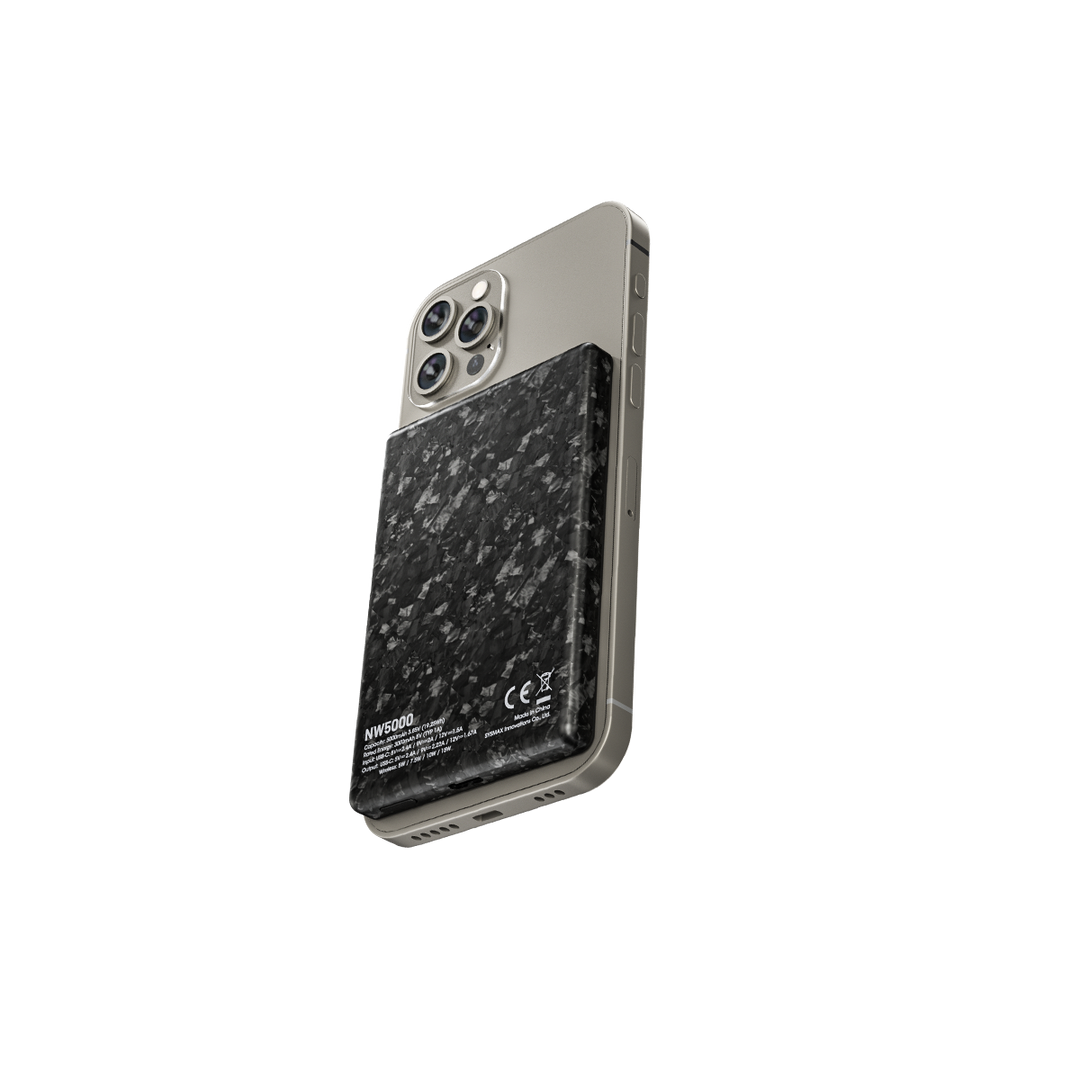 Nitecore NW5000 Carbon Fiber Magnetic Wireless Power Bank