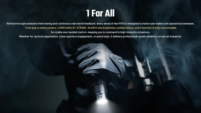 Nitecore P17iX Customizable Variable Beam Pattern Tactical Flashlight