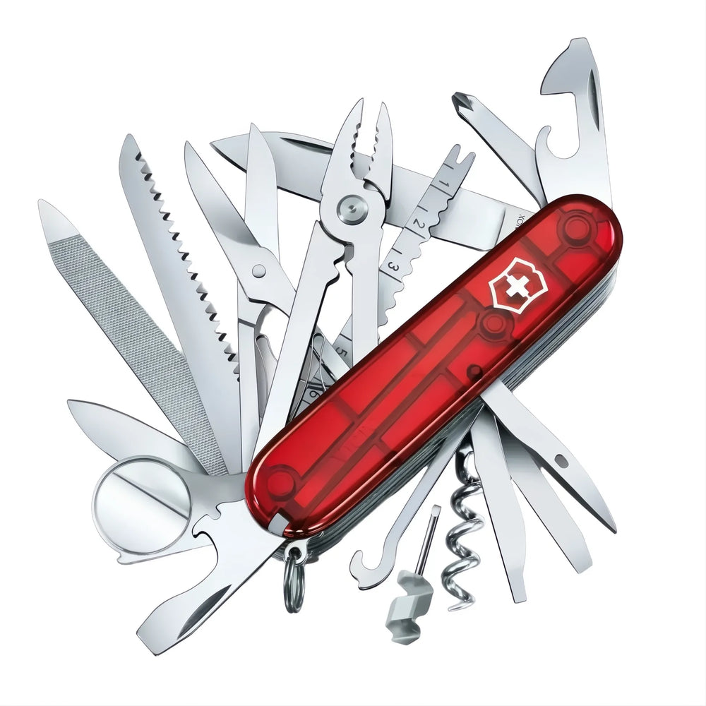 VICTORINOX SWISS CHAMP RED TRANSLUCENT