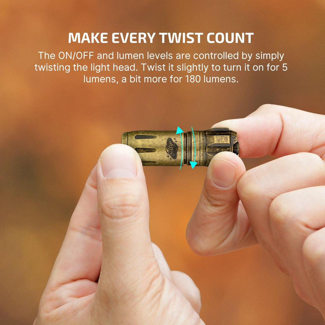 Olight i18 Brass